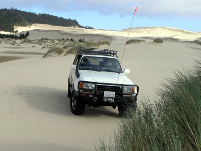 George Scolaro, on the dunes of the Oregon coast.